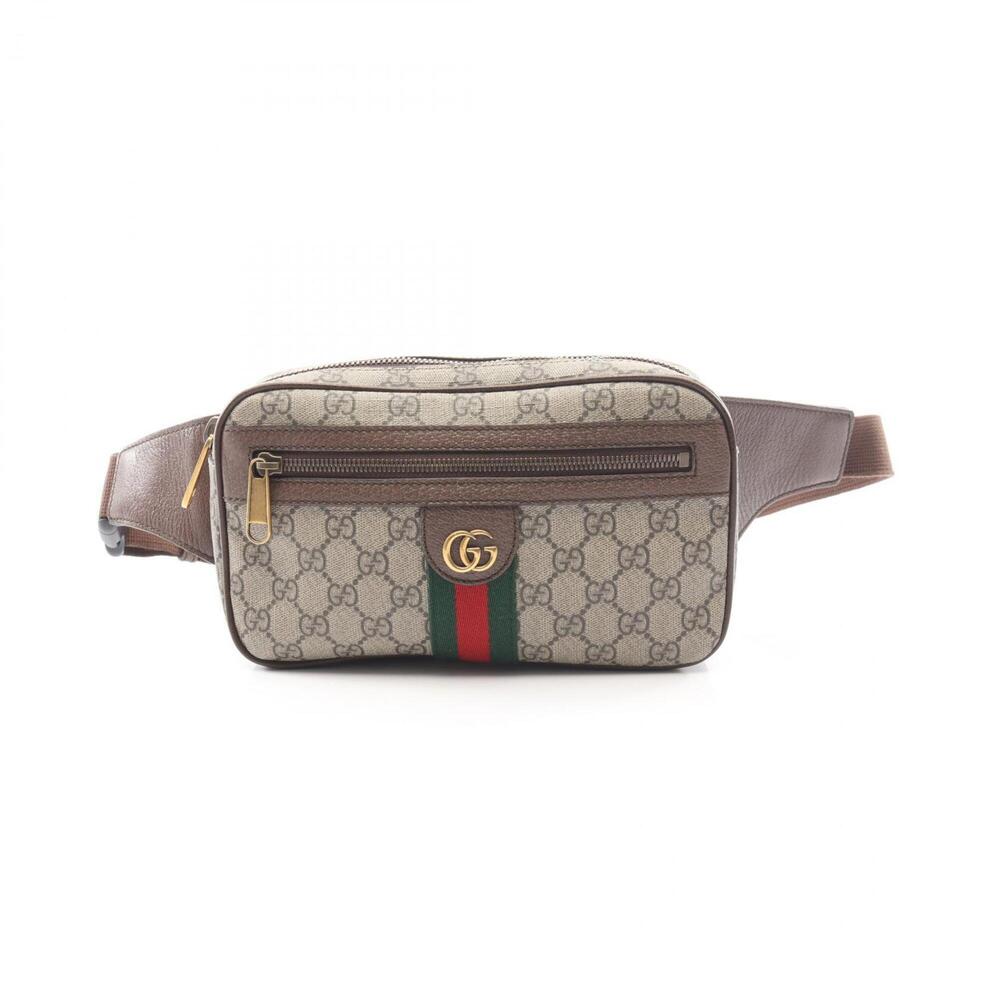 GUCCI Authentic Brown Leather Fanny Pack